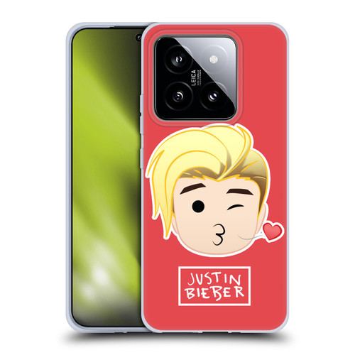 Justin Bieber Justmojis Kiss Soft Gel Case for Xiaomi 14