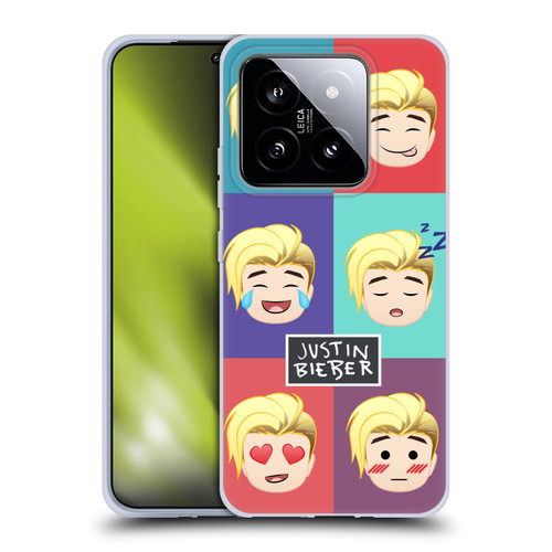 Justin Bieber Justmojis Cute Faces Soft Gel Case for Xiaomi 14