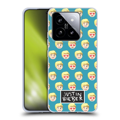 Justin Bieber Justmojis Patterns Soft Gel Case for Xiaomi 14