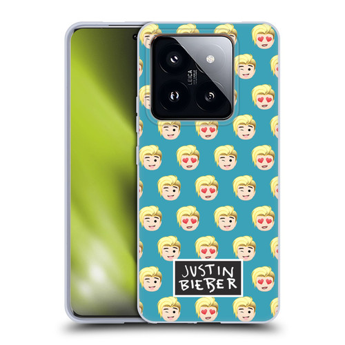 Justin Bieber Justmojis Patterns Soft Gel Case for Xiaomi 14 Pro