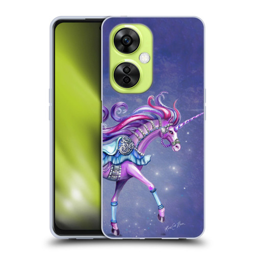 Rose Khan Unicorns Purple Carousel Horse Soft Gel Case for OnePlus Nord CE 3 Lite 5G