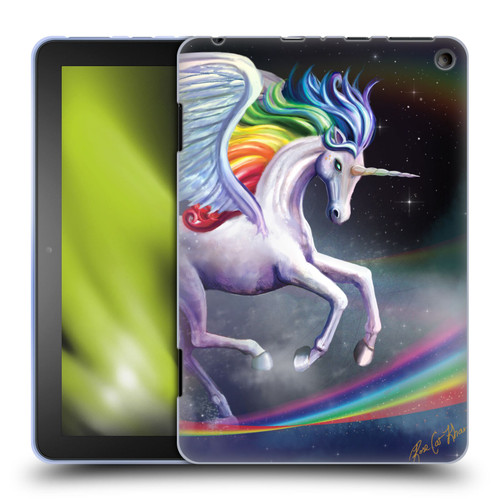 Rose Khan Unicorns Rainbow Dancer Soft Gel Case for Amazon Fire HD 8/Fire HD 8 Plus 2020