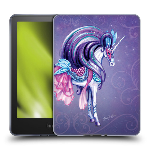 Rose Khan Unicorns White And Purple Soft Gel Case for Amazon Kindle Paperwhite 5 (2021)