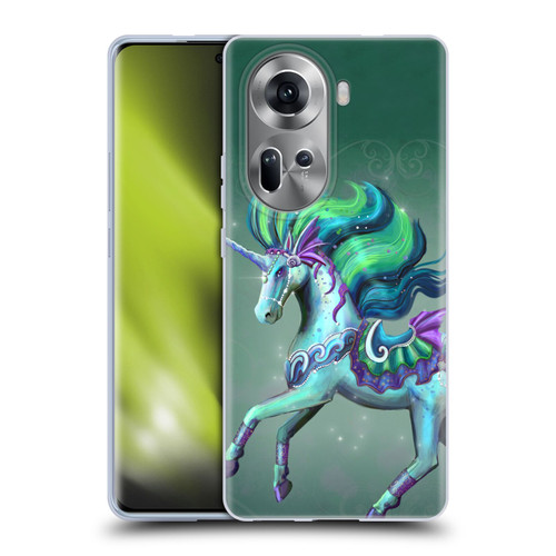 Rose Khan Unicorns Sea Green Soft Gel Case for OPPO Reno11