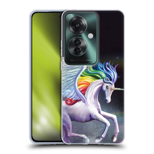 Rose Khan Unicorns Rainbow Dancer Soft Gel Case for OPPO Reno11 F 5G / F25 Pro 5G