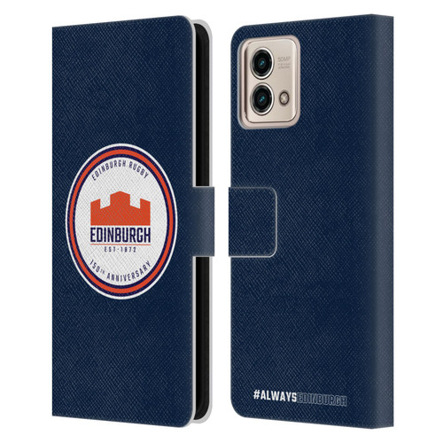 Edinburgh Rugby Graphics 150th Logo Leather Book Wallet Case Cover For Motorola Moto G Stylus 5G 2023