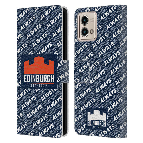 Edinburgh Rugby Graphics Logo Pattern Leather Book Wallet Case Cover For Motorola Moto G Stylus 5G 2023