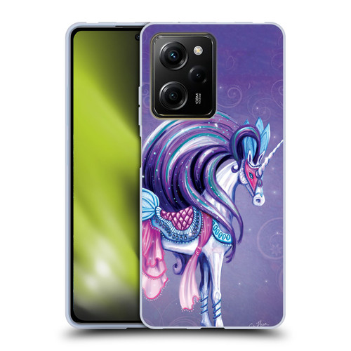 Rose Khan Unicorns White And Purple Soft Gel Case for Xiaomi Redmi Note 12 Pro 5G