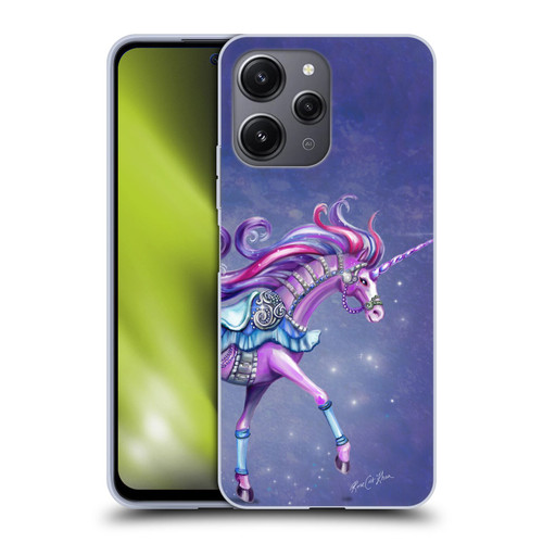 Rose Khan Unicorns Purple Carousel Horse Soft Gel Case for Xiaomi Redmi 12
