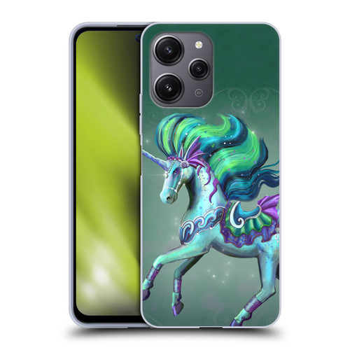 Rose Khan Unicorns Sea Green Soft Gel Case for Xiaomi Redmi 12