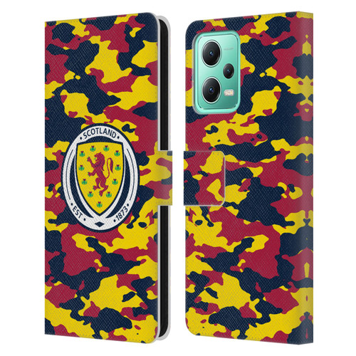 Scotland National Football Team Logo 2 Camouflage Leather Book Wallet Case Cover For Xiaomi Redmi Note 12 5G