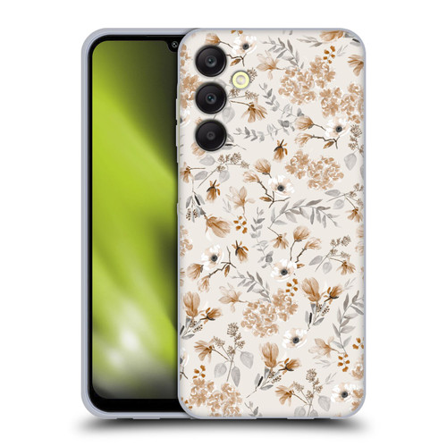 Anis Illustration Mix Pattern Romantic Neutrals Soft Gel Case for Samsung Galaxy A25 5G