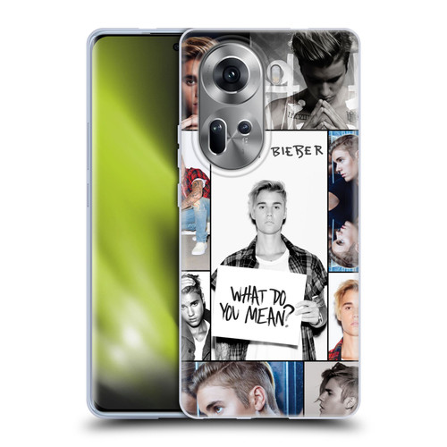 Justin Bieber Purpose Grid Poster Soft Gel Case for OPPO Reno11