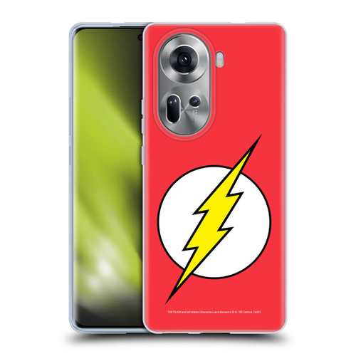 The Flash DC Comics Logo Plain Soft Gel Case for OPPO Reno11