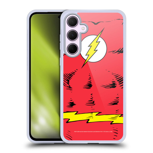 The Flash DC Comics Logo Costume Soft Gel Case for Samsung Galaxy A35 5G