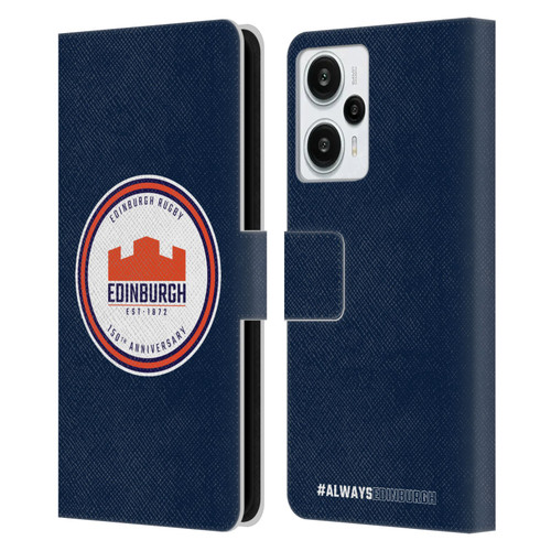 Edinburgh Rugby Graphics 150th Logo Leather Book Wallet Case Cover For Xiaomi Redmi Note 12T