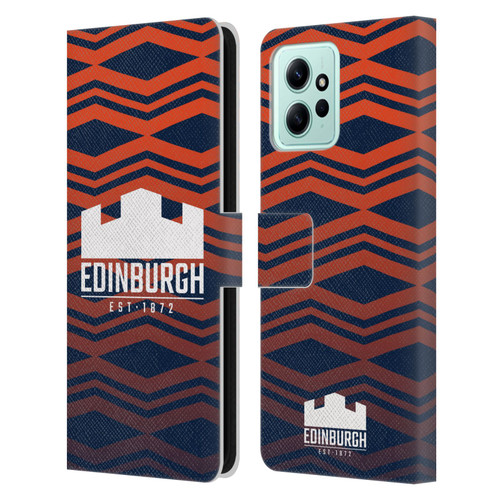 Edinburgh Rugby Graphics Pattern Gradient Leather Book Wallet Case Cover For Xiaomi Redmi 12