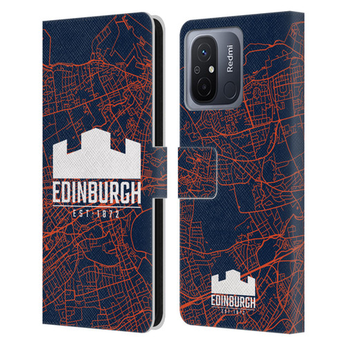 Edinburgh Rugby Graphics Map Leather Book Wallet Case Cover For Xiaomi Redmi 12C