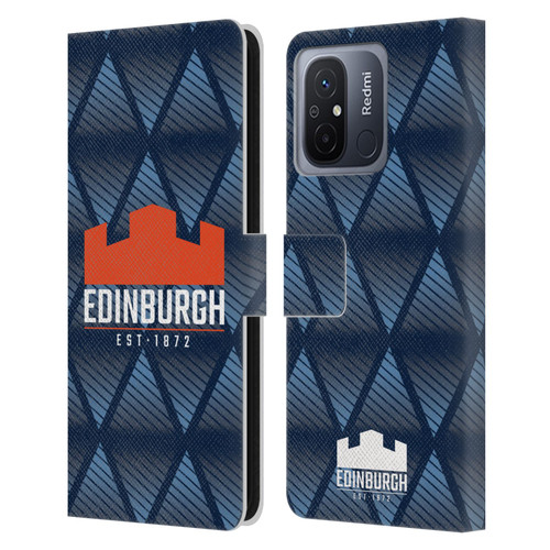 Edinburgh Rugby Graphics Pattern Leather Book Wallet Case Cover For Xiaomi Redmi 12C