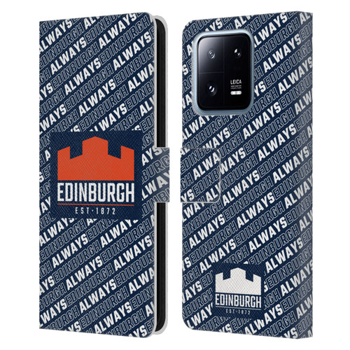 Edinburgh Rugby Graphics Logo Pattern Leather Book Wallet Case Cover For Xiaomi 13 Pro 5G