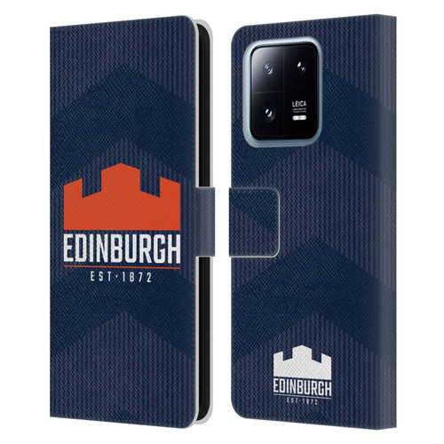 Edinburgh Rugby Graphics Lines Leather Book Wallet Case Cover For Xiaomi 13 Pro 5G