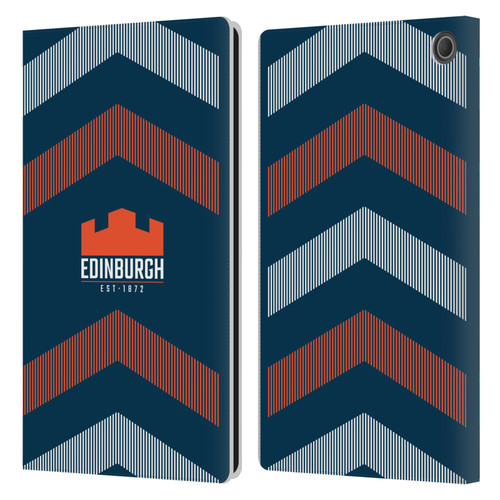 Edinburgh Rugby Logo Art Lines Leather Book Wallet Case Cover For Amazon Fire Max 11 2023