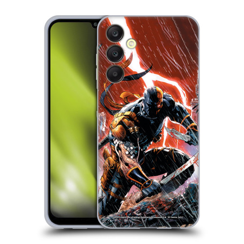 Justice League DC Comics Deathstroke Comic Art Vol. 1 Gods Of War Soft Gel Case for Samsung Galaxy A25 5G