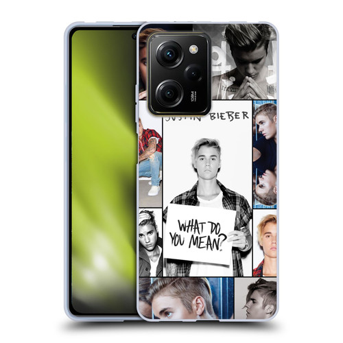 Justin Bieber Purpose Grid Poster Soft Gel Case for Xiaomi Redmi Note 12 Pro 5G