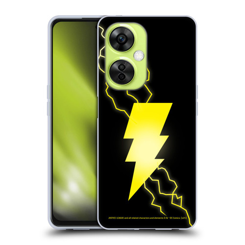 Justice League DC Comics Shazam Black Adam Classic Logo Soft Gel Case for OnePlus Nord CE 3 Lite 5G
