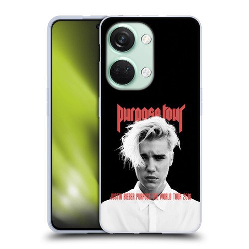 Justin Bieber Tour Merchandise Purpose Poster Soft Gel Case for OnePlus Nord 3 5G
