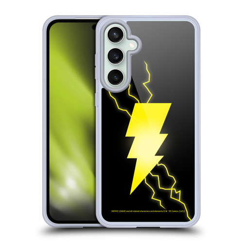 Justice League DC Comics Shazam Black Adam Classic Logo Soft Gel Case for Samsung Galaxy S23 FE 5G