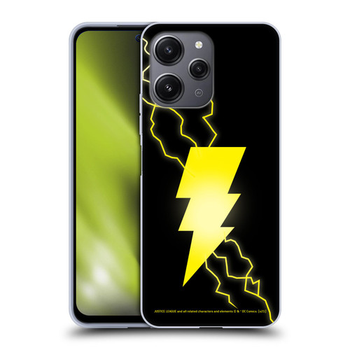 Justice League DC Comics Shazam Black Adam Classic Logo Soft Gel Case for Xiaomi Redmi 12