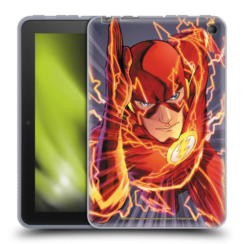 Justice League DC Comics The Flash Comic Book Cover Vol 1 Move Forward Soft Gel Case for Amazon Fire 7 2022