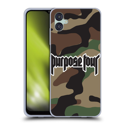 Justin Bieber Tour Merchandise Camouflage Soft Gel Case for Samsung Galaxy M04 5G / A04e