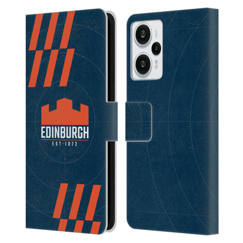 Edinburgh Rugby Logo Art Navy Blue Leather Book Wallet Case Cover For Xiaomi Redmi Note 12T