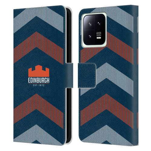 Edinburgh Rugby Logo Art Lines Leather Book Wallet Case Cover For Xiaomi 13 5G