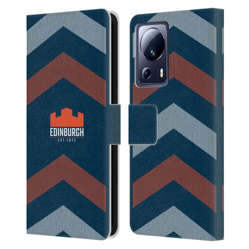 Edinburgh Rugby Logo Art Lines Leather Book Wallet Case Cover For Xiaomi 13 Lite 5G