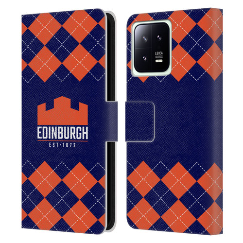 Edinburgh Rugby Logo 2 Argyle Leather Book Wallet Case Cover For Xiaomi 13 5G