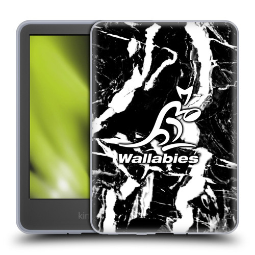 Australia National Rugby Union Team Crest Black Marble Soft Gel Case for Amazon Kindle 11th Gen 6in 2022