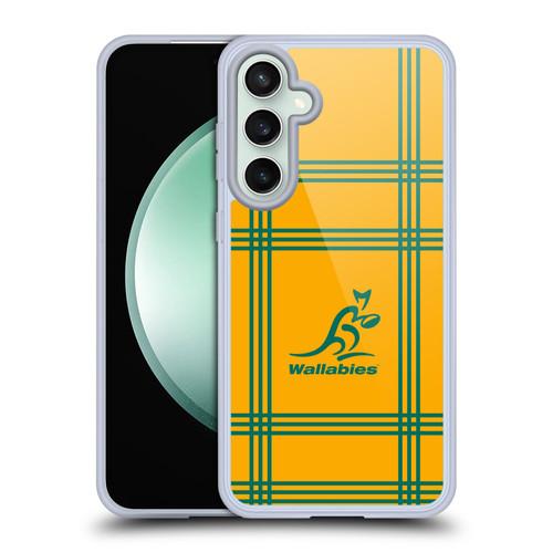 Australia National Rugby Union Team Crest Tartan Soft Gel Case for Samsung Galaxy S23 FE 5G