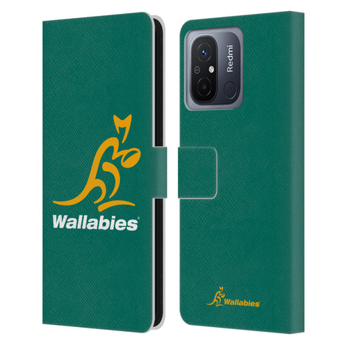 Australia National Rugby Union Team Crest Plain Green Leather Book Wallet Case Cover For Xiaomi Redmi 12C