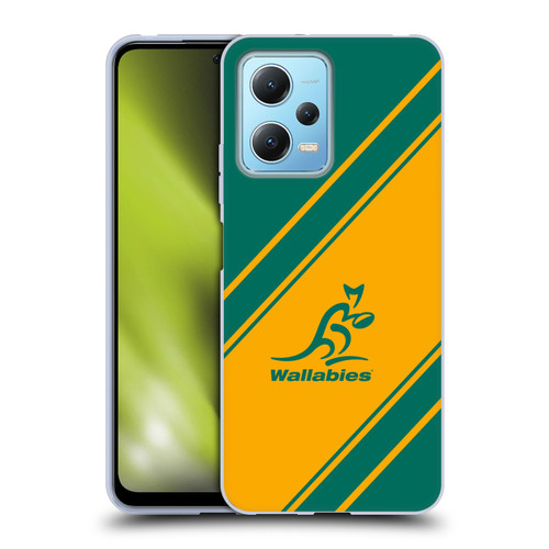 Australia National Rugby Union Team Crest Stripes Soft Gel Case for Xiaomi Redmi Note 12 5G