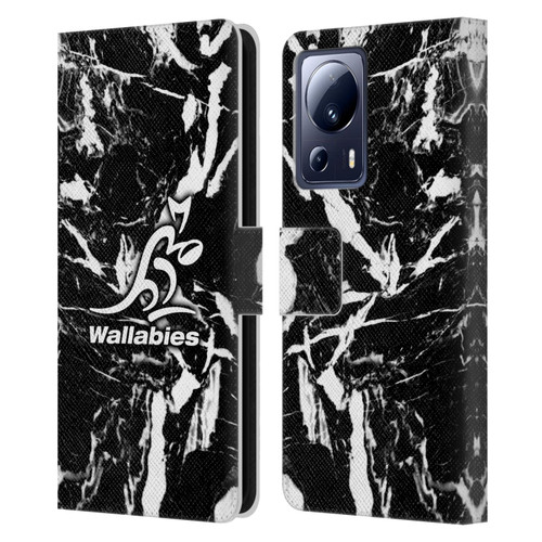 Australia National Rugby Union Team Crest Black Marble Leather Book Wallet Case Cover For Xiaomi 13 Lite 5G