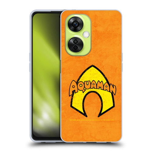 Aquaman DC Comics Logo Classic Distressed Look Soft Gel Case for OnePlus Nord CE 3 Lite 5G