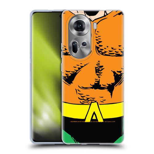 Aquaman DC Comics Logo Uniform Soft Gel Case for OPPO Reno11