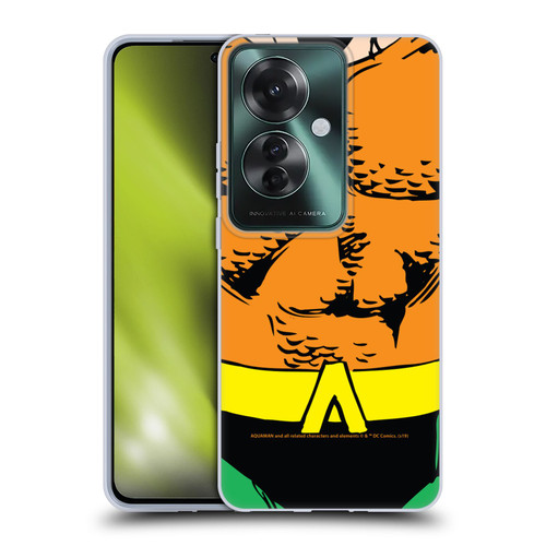 Aquaman DC Comics Logo Uniform Soft Gel Case for OPPO Reno11 F 5G / F25 Pro 5G