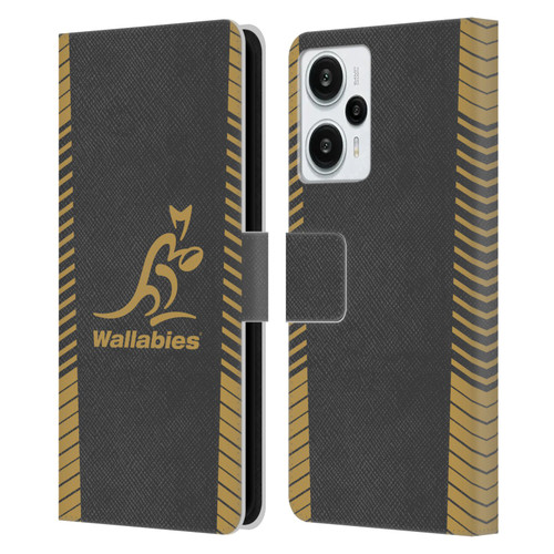 Australia National Rugby Union Team Wallabies Replica Grey Leather Book Wallet Case Cover For Xiaomi Redmi Note 12T