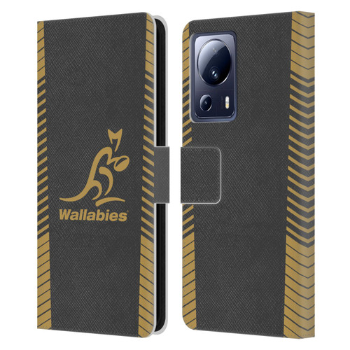 Australia National Rugby Union Team Wallabies Replica Grey Leather Book Wallet Case Cover For Xiaomi 13 Lite 5G