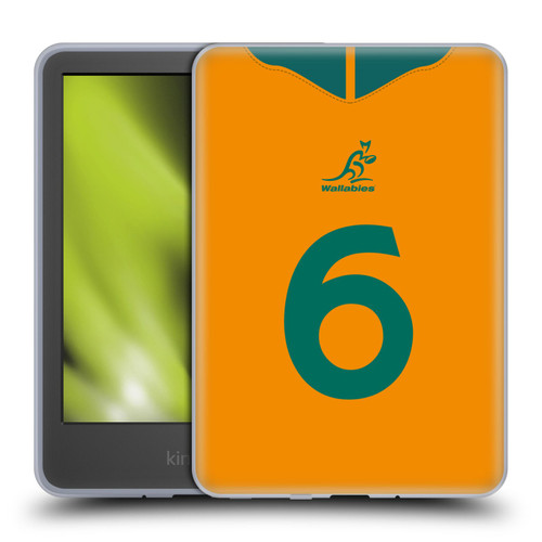 Australia National Rugby Union Team 2021/22 Players Jersey Position 6 Soft Gel Case for Amazon Kindle 11th Gen 6in 2022