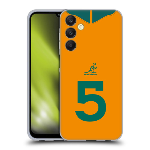 Australia National Rugby Union Team 2021/22 Players Jersey Position 5 Soft Gel Case for Samsung Galaxy A25 5G